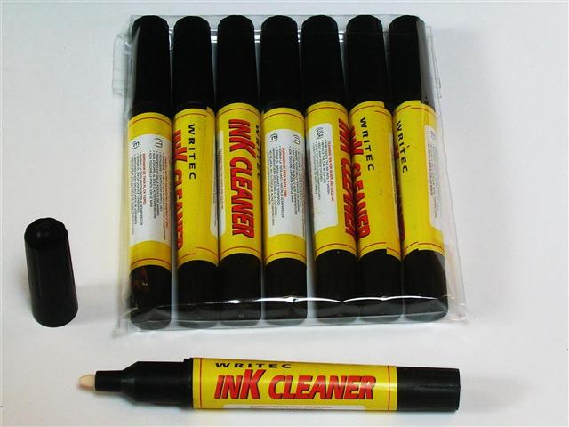 CONFEZIONE  10 PZ   CANCELLINO WRITEC INK CLEANER  PER INCHIOSTRO ARGENTO E ORO